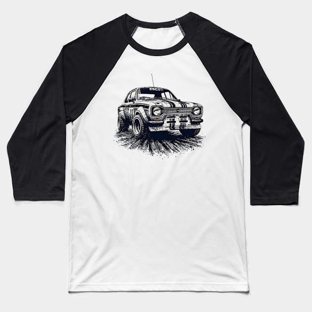 Ford Escort Baseball T-Shirt by Vehicles-Art